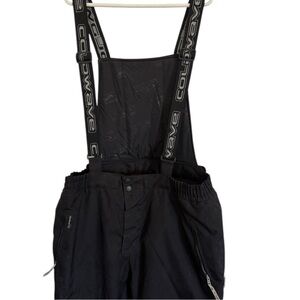 ColdWave Black Heavy Duty Power Skin Snowmobile Bibs - Men’s 3XL, Adjustable